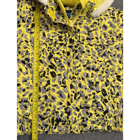 Iceberg Toddler Girls Animal Print Yellow & Black Jacket Coat 3T - Picture 4 of 8